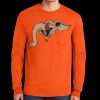 Ultra Cotton® Long Sleeve Pocket T-Shirt | 6 oz - Gildan 2410 Thumbnail